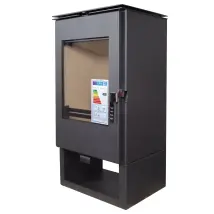 Verso - Estufa De Leña Ina - 7.5 Kw, Calefacción Eficiente Y Ecológica Para Hogar