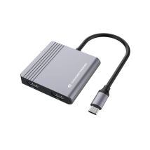 Conceptronic Donn13g Docking Station Grigia Usb Type-c
