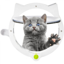 Chatière Chat Flip, Chatière Chien Chatière Blanc Hole