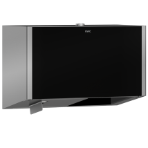 Kwc Ar Wc-doppelrollenhalter, Exos, Edst., 280x193x147 Mm, Ap, Front Esg Schwarz