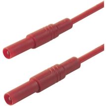 Puntas De Seguridad [enchufe Con Ribete, 4 mm ficha Con Ribetes 4 mm] 0.50 m Rojo Sks Hirschmann Mls Gg 50/2 5 rt