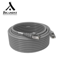 Cordon Rj45 Gris Cat6a Surmoulé Ftp 100 Ohms Lsoh - Longueur - 10 Mètres