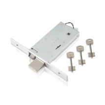 Serratura Elettrica a doppia mappa 90 mm – 12 V – 18 x 8 x 2 cm – 3 chiavi a doppia mappa – Nuova Feb