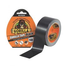 Cinta adhesiva de doble cara GORILLA TAPE negra 32 m – Resistente al agua y rayos UV – Ideal para reparaciones y sellado