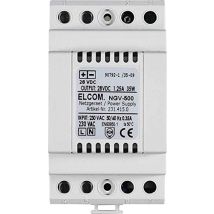 Alimentation électrique 230 VAC – 28 VDC – 1,25 A – 35 W – Interphone et visiophone – Elcom