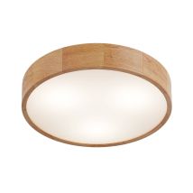 Lamkur Round Zylindrische Deckenleuchte Eiche, 3x E27