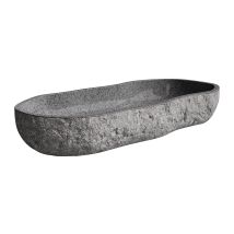Lavabo Da Appoggio In Pietra Di Fiume - Piedri