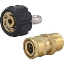 Idropulitrice Ad Alta Pressione Attacco Rapido Connettore Da 3/8' Raccordo Maschio Femmina M22 Kit Di Sgancio Rapido In Ottone Per Idropulitrice Ad 