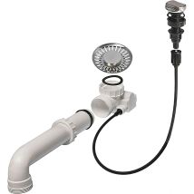 Ablaufventil 3,5" Edelstahl für Reginox Einzelbecken-Spülen Typ R32428 Ø Bohrloch 35mm