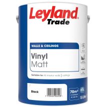 Leyland - Trade Vinyl Matt Emulsion Paint - Black - 5l