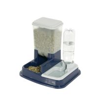 MORIN IMPORT – Futter- und Wasserspender für Katzen – 5 Liter Volumen – Praktische Kombination für frisches Futter und Wasser