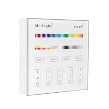 Controllo A Parete Senza Fili Rgb+cct 4 Zone Rf 2,4ghz B4