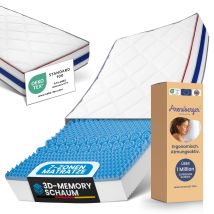 Arensberger - Relaxx Gel Matratze 180x200 Cm Mit 3d Memory Foam - 7 Zonen 25cm Höhe H2/h3 - Wendbare Kaltschaummatratze Mit Optimaler Druckentlastung