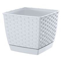 Maceta Cuadrada Ratolla - Blanca - Pp-drlk220b