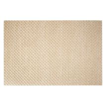 Beige Tischset 45 x 30 cm – Rechteckig mit goldenem Faden – Dekoration für Küche und Tisch