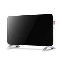 Radiador plano SVAN 1000W – Diseño compacto en cristal negro – Calefacción eléctrica para espacios moderados