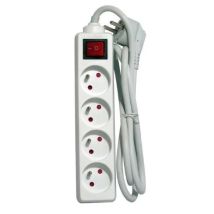 Multiprise Bloc Con Interruttore 4a 3m White 4 -plug - Chacon