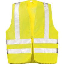 Warnweste BW-MG EN ISO 20471 Klasse 2 Gelb Größe L – 80% Polyester, 20% Baumwolle – Sichtbarkeit und Sicherheit