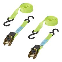 Proplus Spanngurt mit Ratsche – 5 m, 25 mm, Polyester, max. 250 kg Zurrkapazität – Set mit 2 Stück