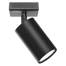 Lampada a Sospensione Loft Tuba 1 – Metallo Verniciato Nero – GU10 – IP20 – Design Moderno