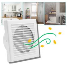 Abluftventilator 25W – Wandmontiert – 320 m³/h – 34 dB – 208 x 208 x 106 mm – Für Küche, Bad, Büro