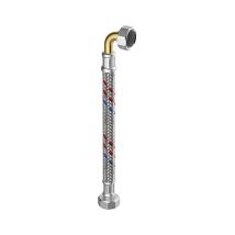 Flamco Meiflex Panzerschlauch Ms-ans. S/h/k 3/4 Zollig X 3/4"bogen, 2000 Mm, Innend 13mm, M5715.1707.200
