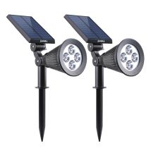 Spiky W34 Solarleuchten 2er Set 100 Lumen Höhe 42 cm Durchmesser 10 cm IP44 spritzwassergeschützt