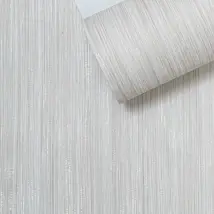 Ugepa - Plain Cream Stripe Wallpaper Textured Gold Metallic Shimmer Slightly Imperfect