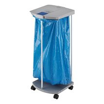 Hailo – Supporto per sacchi rifiuti con 250 sacchi blu – Capacità 120 litri – Dimensioni 1000 x 430 x 450 mm
