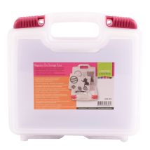 Vaessen Creative - 1009-002 Magnetica Goffratura, Scatola Di Plastica Per Trasportare E Riporre Fustelle In Metallo, 24,5 X 25,4 X 7,5 Cm