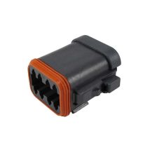 Deutsch – Automotive Connectors DT06-08SA-CE11 – 8 Position Socket – IP68 Rated – 13A Current – Black Plastic