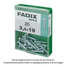 Fadix - Selbstschneidende Schraube, Cr, Zink, 35 X 19 Mm, Karton Mit 20 Stück. 85761