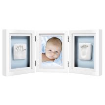 Babyabdruck Tischbilderrahmen "baby Deluxe" Für 1 Foto Und Hand- Und Fußabdruck