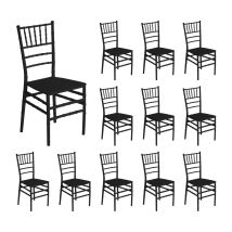 Lot De 12 Chaises De Restauration Empilables Dorothy 45x43x88cm 7house