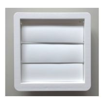 Edm - Rejilla Pvc Empotrar Tubo, Ø10 O 5.5x11cm, Lamas Móviles (g) 87534