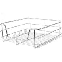 Cestelli Estraibili In Acciaio Per Cucina Cassetti Organizzazione Credenza Cesto In Acciaio Con Telaio E Binari Per Dispensa Organizza Unità Da 43 Cm 