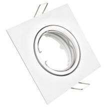 Kit anello altalena quadrato in metallo bianco – 75mm – 30o – Fino a 50.000 ore – Risparmio energetico fino al 90%