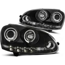 Viking Choice - Scheinwerfer Dual Halo Felgen Vw Golf 5 10 03-09 Angel Eyes Black