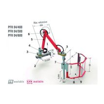 Metalworks – Protector fresadora PFR 04/600 – Acero tubular, Policarbonato, 600 mm, 235 mm