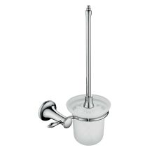 Novaservis - Ferro Retro - Scopino Wc Con Supporto A Parete, Vetro Opaco/cromo Are14