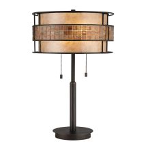 Laguna - 2 Leuchttischlampe Renaissance Kupfer, E27 - Elstead