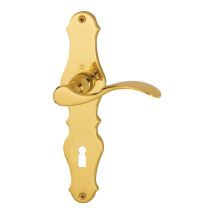 Hoppe - Langschildgarnitur Weimar M112sln/2007 Messing F71 Pz 72 Mm Din Links / Rechts