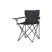 Klappbarer Campingstuhl 80x83,5x51cm, Farbe Schwarz