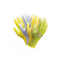 Reis - Rpolicolor6 - Guantes De Protección Con Diseño De Dragón, Color Amarillo, Naranja, Verde, Azul Claro, 6 Tamaños, 12 Unidades