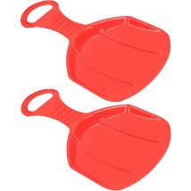 Kotarbau Lot De 2 Sucettes À Neige Pour Enfants - Avec Poignée Rouge 525 Mm
