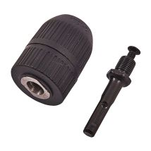 Amtech V1280 Mandrino A Chiusura Rapida Con Adattatore Sds, Multicolore, 1/2 Pollice