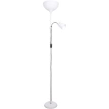Lámpara de pie VARESE blanca – 178 cm altura – 28 cm diámetro – E27 – Diseño moderno