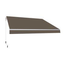 Tenda Completa Manuale Smartsun 3x2m Telo Poliestere Taupe