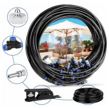 Retrok - Outdoor Fogger, 20m Patio Fogger With 20 Fogger Nozzles (brass, 3/4') Fogger For Patio Garden Greenhouse Water Park Trampoline