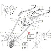 linksseitiger Radrahmen Erdbohrer ORIGINAL ACTIVE 020779